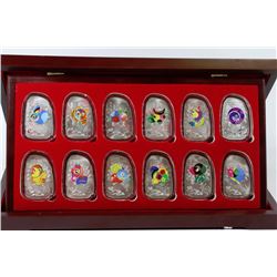 12PC ELECTROPLATED CHINESE COIN SET