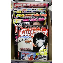 BOX W/15 NEW GUITAR MAGAZINES - EACH