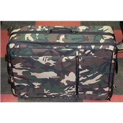 3 PIECE CAMOUFLAGE WHEELED SUITCASE WITH CARRY