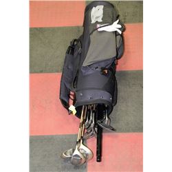 SET OF RIGHT HAND VERTEX GOLF CLUBS,BAG AND MORE