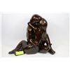 Image 1 : BRONZE STATUE OF MAN AND WOMAN