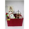 Image 1 : BOX OF MISC. CHRISTMAS ITEMS