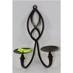 BRONZE WALL CANDLE HOLDER 13"X8"