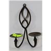 Image 1 : BRONZE WALL CANDLE HOLDER 13"X8"