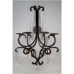 BRONZE WALL CANDLE HOLDER 26"X19"
