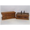 Image 1 : WOOD DRESSER MUSIC JEWELLERY BOX & WOOD NAPKIN