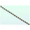 Image 2 : #1-STERLING SILVER EMERALD BRACELET (10.47G)