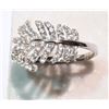 Image 1 : #5-STERLING SILVER CUBIC ZIRCONIA RING
