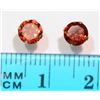 Image 2 : #8-14KT GOLD GARNET EARRINGS