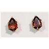Image 1 : #22-14KT GOLD GARNET (0.80CT) EARRINGS
