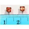 Image 2 : #25-14KT GOLD GARNET EARRINGS