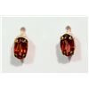 Image 1 : #28-10KT GOLD GARNET EARRINGS
