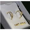 Image 1 : #35-14KT GOLD HOOP EARRINGS