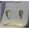 Image 2 : #35-14KT GOLD HOOP EARRINGS