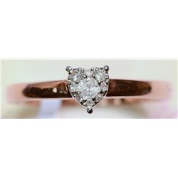 #48-10K ROSE GOLD DIAMOND RING (1.44G)