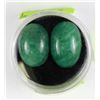 Image 1 : #7-NATURAL EMERALD STONES 2 PCS 38.5CT