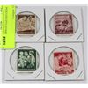 Image 1 : SET OF 4 GERMAN NAZI RED CROSS STAMPS