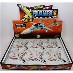 FLAT OF SIX NEW XPLANES AIRFORCE METAL DIE-CASTS