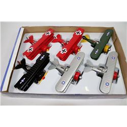 FLAT OF SIX NEW CLASSIC AIR DIE CAST WITH PLASTIC