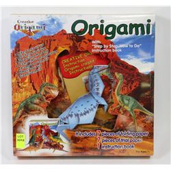 DINOSAUR ORIGAMI KIT WITH "STEP BY STEP-HOW TO DO"