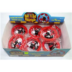 CASE WITH 7 NEW 3-IN-1 WIND-UP RIDE-N-ROLL