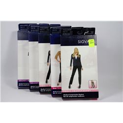 5-SIGVARIS MEDICAL GRADE COMPRESSION KNEE HIGHS
