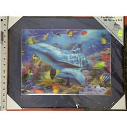 LENTICULAR 3D NATURE ART -UNDERWATER AQUATIC SCENE