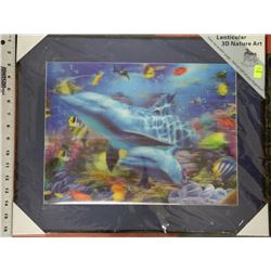LENTICULAR 3D NATURE ART -UNDERWATER AQUATIC SCENE