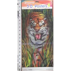 3-D TIGER TROUBLE POSTER