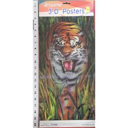 3-D TIGER TROUBLE POSTER