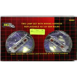 JETCO TWO LAMP SET WITH WIRING HARNESS