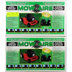 TWO SETS OF 2 MOW AIR LAWN AERATING SYSTEMS