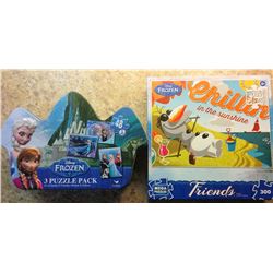 LOT OF 2 "FROZEN PUZZLES" FROM DISNEY STORE