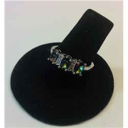 COLORED SEMI-PRECIOUS STONES & CZ RING