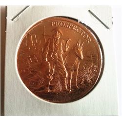 1 OZ PURE COPPER PROSPECTOR COIN