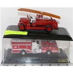 LOT OF 2 COLLECTIBLE FIRE TRUCKS INCL 1934 LEYLAND
