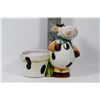 Image 1 : MINI COW PLANTER POT- 8" TALL