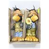 Image 1 : SET OF 2 CERAMIC OLD CROWS 10" TALL