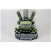 Image 1 : BEWARE OF FROG GARDEN DECOR 10" TALL