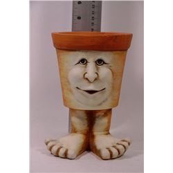 FACE ON FEET POT PLANTER -8" TALL