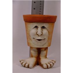 FACE ON FEET POT PLANTER -8" TALL
