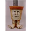 Image 1 : FACE ON FEET POT PLANTER -8" TALL