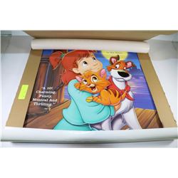 LOT OF 8 WALT DISNEY POSTERS INCL.OLIVER &