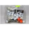 Image 1 : BAG OF NEW & USED GOLF BALLS, TEES, ETC.