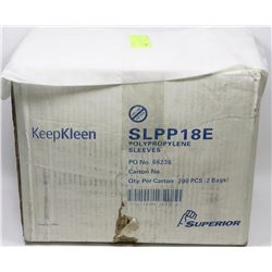 KEEP KLEEN POLYPROPYLENE SLEEVES