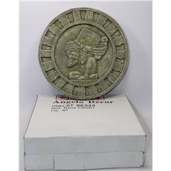 PAIR OF OUTDOOR MAYAN CALENDARS