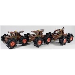 LOT OF 3 "CARS" TOW TRUCKS FIGURINES