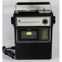 VINTAGE SHARP AM/FM RADIO CASSETTE RECORDER WITH