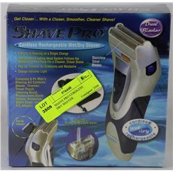 NEW SHAVE PRO CORDLESS WET/DRY SHAVER