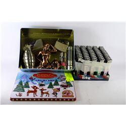 LOT OF LIGHTERS INCLUDING GRENADE, LADY &